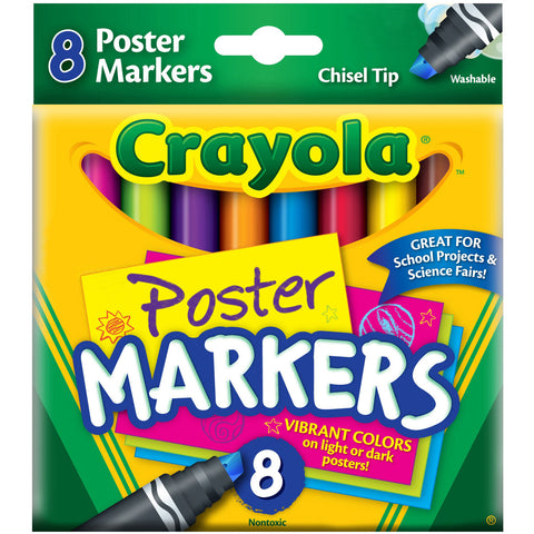 Crayola Poster Chisel Tip Markers