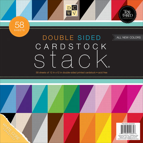 DCWV Double-Sided Cardstock Stack 12"X12" 58/Pkg