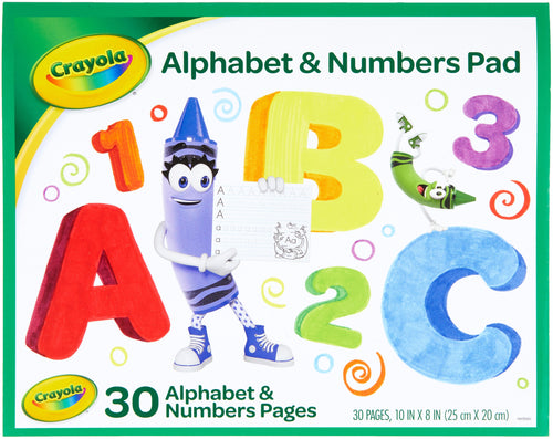 Crayola Alphabet & Numbers Pad 10"X8"