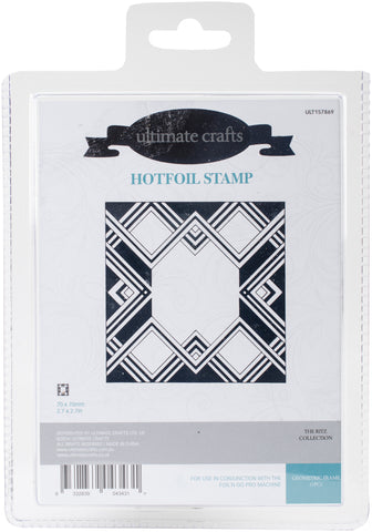 Ultimate Crafts The Ritz Hotfoil Stamp 2.7"X2.7"
