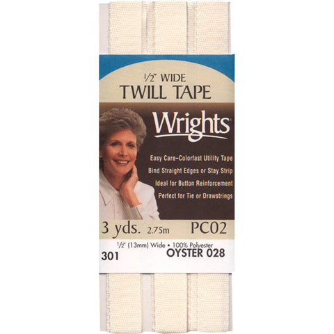 Wrights Twill Tape .5"X3yd
