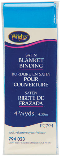 Wrights Single Fold Satin Blanket Binding 2X4.75yd-Hunter