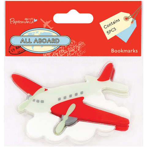Papermania All Aboard Bookmarks 5/Pkg