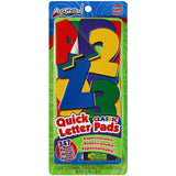 Quick Letter & Number Pads Repositionable 347/Pkg