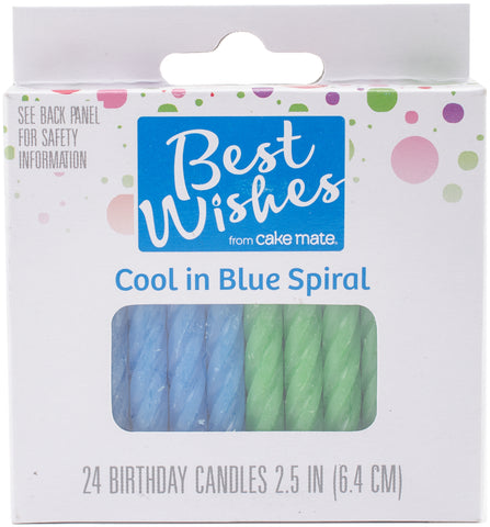 Best Wishes By Cake Mate Birthday Candles 24/Pkg