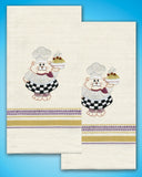 Tobin Stamped For Embroidery Kitchen Towels 20"X28" 2/Pkg