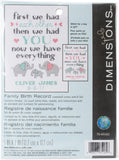 Dimensions Counted Cross Stitch Kit 5"X7"
