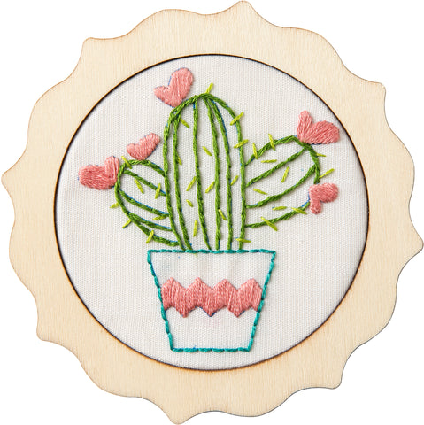 Bucilla/My 1st Stitch Mini Stamped Embroidery Kit 4&quot;