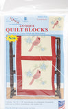 Jack Dempsey Stamped Ecru Quilt Blocks 18"X18" 6/Pkg