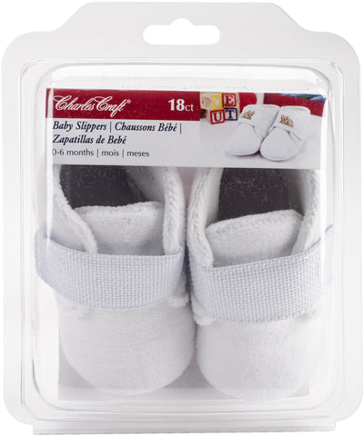 Charles Craft Baby Slippers Counted Cross Stitch Kit
