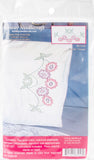 Fairway Stamped Perle Edge Pillowcases 30"X20" 2/Pkg