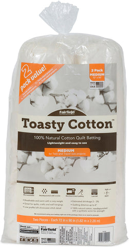 Fairfield Toasty Cotton Batting 2/Pkg