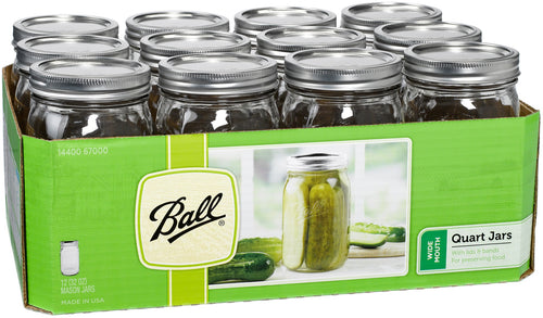 Ball(R) Wide Mouth Canning Jar 12/Pkg