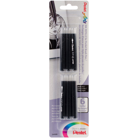 Pocket Brush Pen Refills 6/Pkg