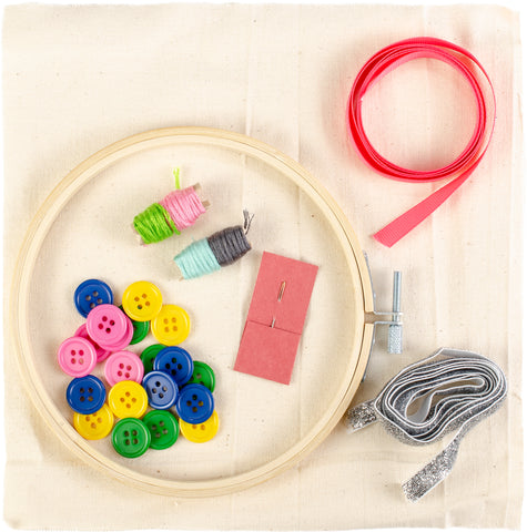 The Makery Embroidery Hoop Craft Kit
