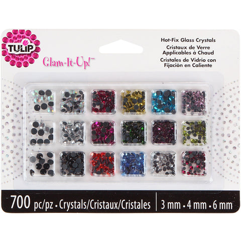 Tulip Glam-It-Up! Hot-Fix Glass Crystals 700/Pkg