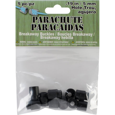 Parachute Cord Safety Buckles 5mm 5/Pkg