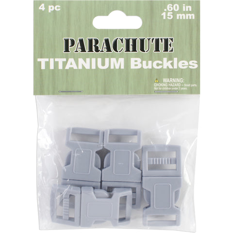Parachute Cord Bracelet Buckles 15mm 4/Pkg