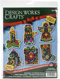 Design Works Plastic Canvas Ornament Kit 3.5"X4" 6/Pkg