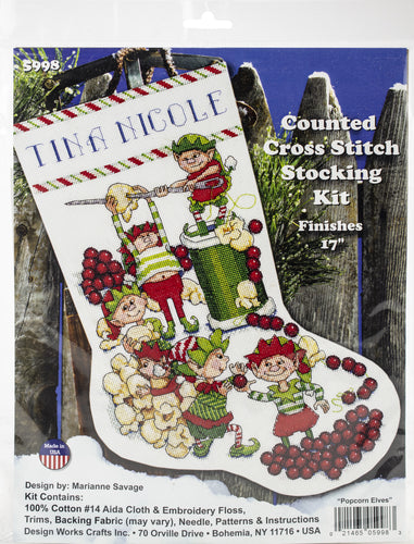 Design Works Cross Stitch Stocking Kit 17"