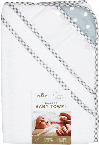 Charles Craft Hooded Baby Towel 28.3&quot;X28.3&quot;