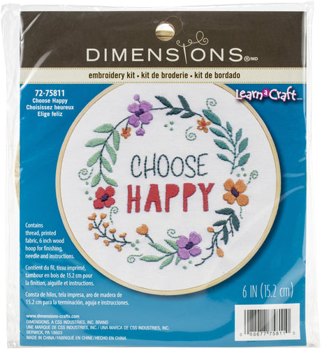 Dimensions Embroidery Kit W/Hoop 6"