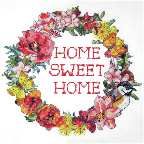 Janlynn Stamped Cross Stitch Kit 14"X14"
