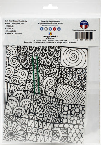 Design Works/Zenbroidery Stamped Embroidery Kit 14"X18"