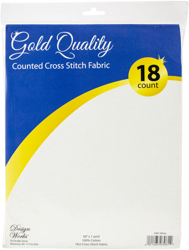 Design Works Gold Quality Aida 18 Count 60"X36"