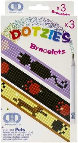 Diamond Dotz DOTZIES Bracelets Facet Art Kit 1"X9"