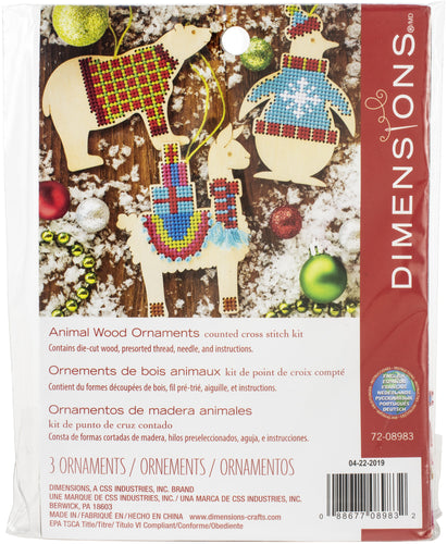 Dimensions Wood Ornament Kit Up To 5" Set Of 3