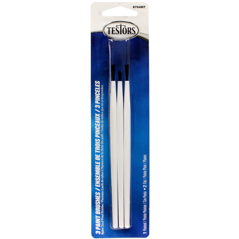 Testors Paintbrushes 3/Pkg