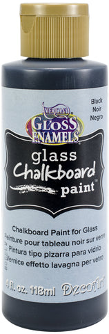 Americana Gloss Enamels Glass Chalkboard Paint 4oz