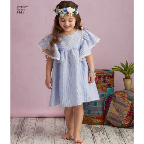 Simplicity Girls Dresses & Top