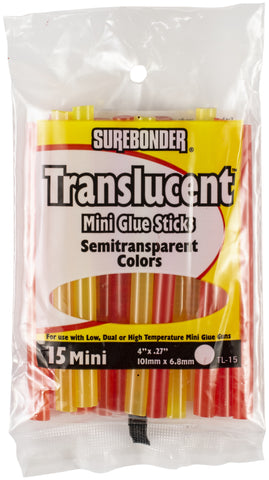 Translucent Mini Glue Sticks