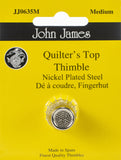 John James Nickel Plated Steel Crimp Top Thimble