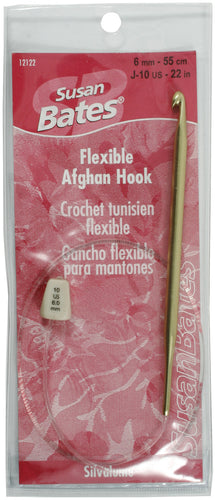 Silvalume Aluminum Flexible Afghan Crochet Hook 22"