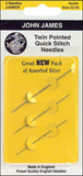 John James Twin Pointed Quick Stitch Tapestry Hand Needles