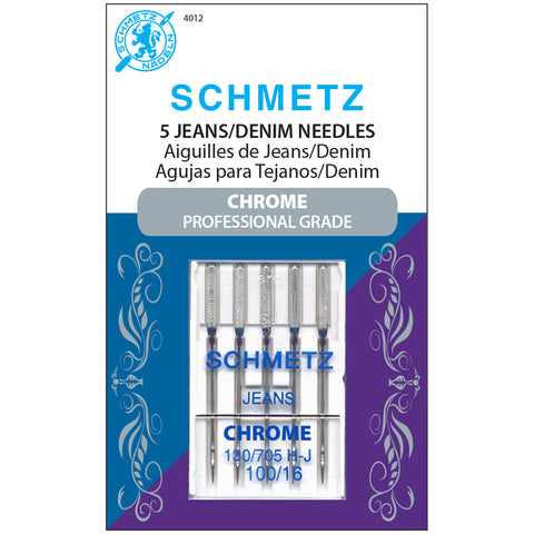 Schmetz Chrome Jean & Denim Machine Needles