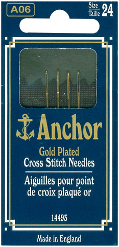 Anchor Gold-Plated Cross Stitch Needles