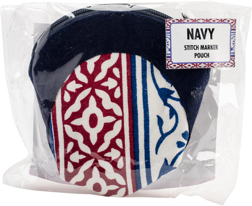 Knitter's Pride Navy Stitch Marker Pouch