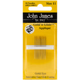John James Gold'n Glide Applique Hand Needles