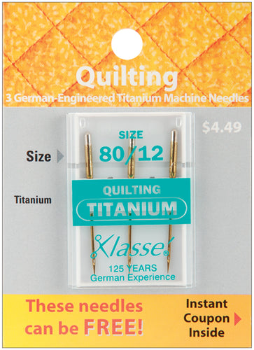 Klasse Titanium Quilting Machine Needles