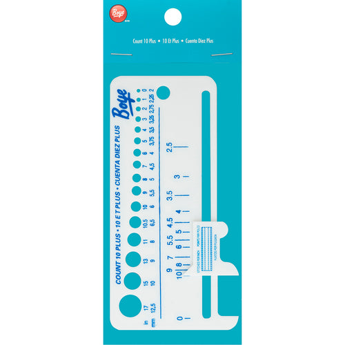 Boye Count 10 Plus Plastic Knit Gauge