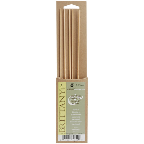 Brittany Double Point Knitting Needles 10&quot; 5/Pkg