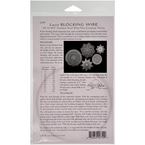 Lacis Blocking Wire 25ft .034"