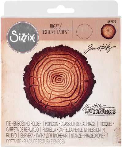 Sizzix Bigz Die W/A2 Texture Fades Folder By Tim Holtz