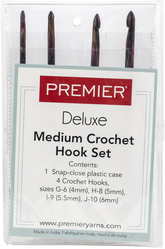 Premier Yarns Crochet Hook Medium Set 4/Pkg