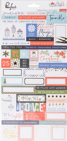 December Days Cardstock Stickers 5.5"X11"