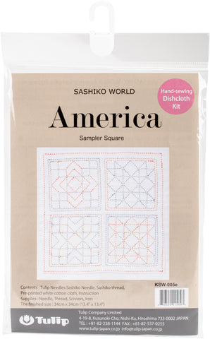 Sashiko World America Stamped Embroidery Kit